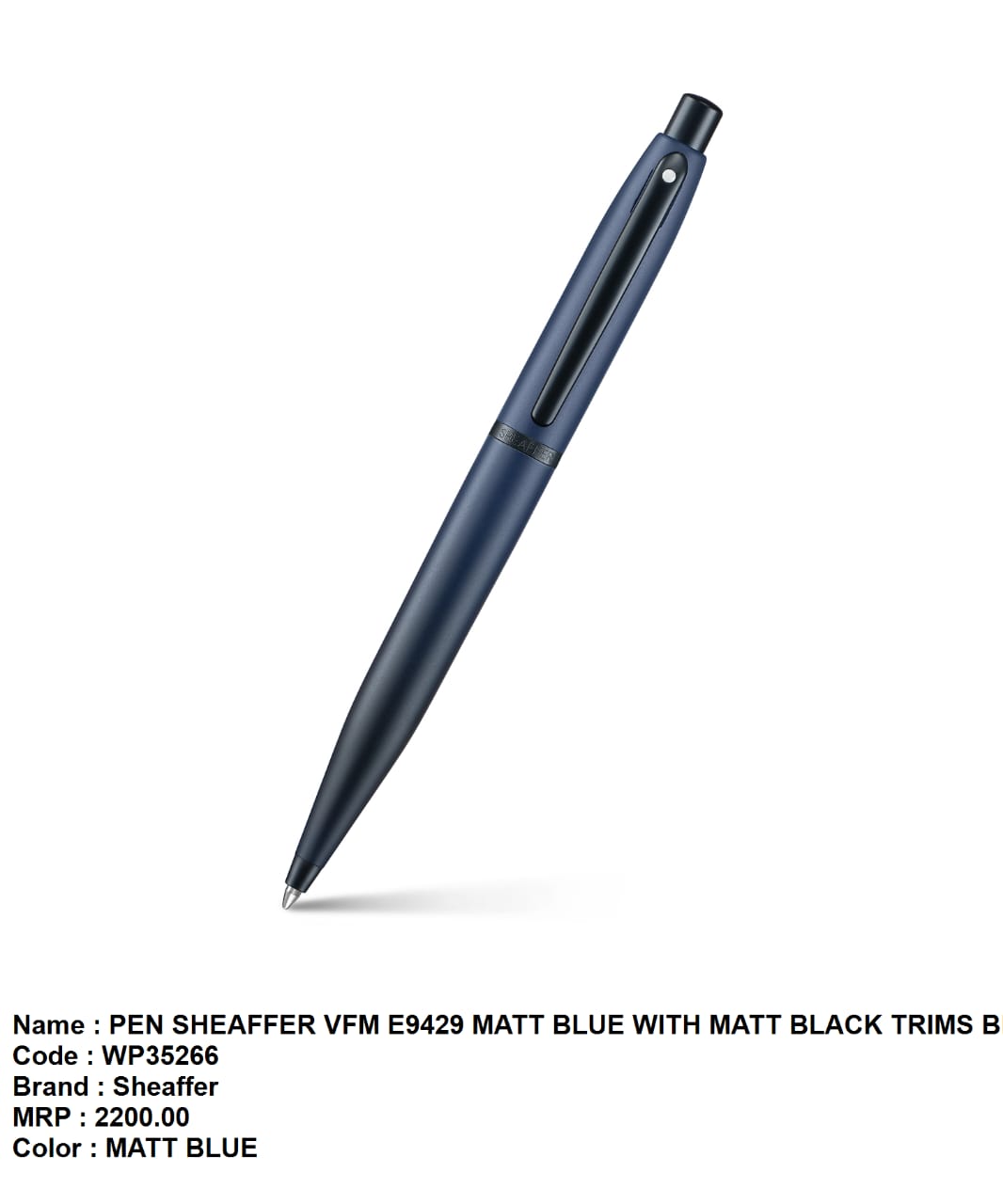 Pen sheaffer vfm E9429 matt blue with matt black trims
